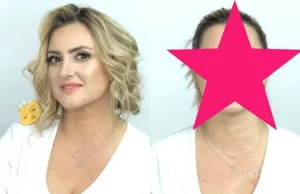Karolina Szostak przed i po makijażu