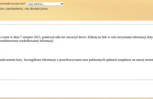 Uwaga na maile podpisane "Poczta Polska"!