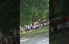 Polscy kibice przed meczem z Macedonią w Skopje