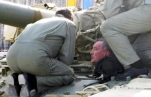 Wicepremier-spaślak zaklinował się w ruskim czołgu (FOTO)