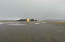 Próba lądowania rakiety Falcon 9 na barce.