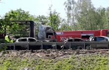 Kilka samochodów osobowych i ciężarowy zderzyły się na S3 w okolicach w. Kijewo.