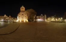 Plac Konstytucji 3 Maja nocą - panorama