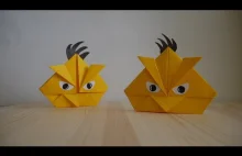 Origami. Jak zrobić ptaka z gry Angry Birds (lekcja wideo)
