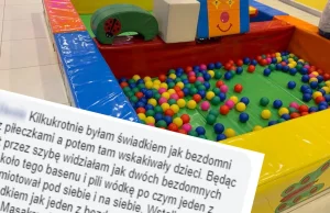 Bezdomni leżeli w basenie dla dzieci w galerii… Pili wódkę po czym jeden...