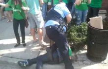 Pijany gówniarz pyskuje policjantowi