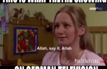 W Niemieckiej TV młoda blondynka uczy dziecko jak przejść na islam.