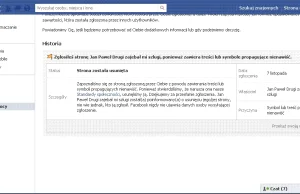 Obraźliwa strona o JP2 znika z Facebooka
