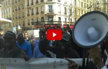 Manifestacja nielegalnych imigrantów w Paryżu: "Mamy dość Francuzów!"