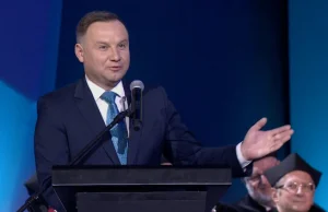 Uwaga, żart. Andrzej Duda opowiada dowcip.