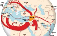 Ilu dżihadistów pojechało walczyć do Syrii. -- mapka.