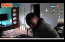 Kamera nagrała złodzieja podczas włamania