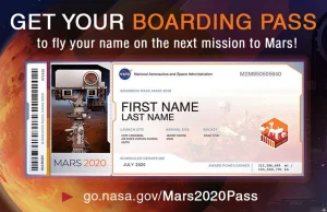 NASA chce wysłać Wasze nazwiska na Marsa