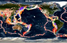 „Mordercze kropeczki”. Groźna animacja trzęsień ziemi z ostatnich 15 lat (WIDEO)
