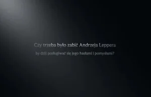 Kto zabił Leppera Andrzeja