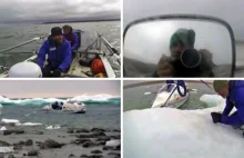 Prawie 1900 km po wodach Oceanu Arktycznego przepłynęli czterej mężczyźni...
