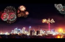 New Year's Eve Fireworks Auckland New Zealand 2018 #showTime