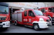 Pojazdy strażaków PSP w Krośnie