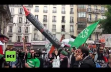 Dziki muzułmański tłum szaleje w Paryżu