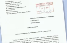 Zawiadomienie do prokuratury w sprawie wstrzymania wydawania przepustek do Sejmu