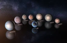 Nowe badania pokazują że światy układu TRAPPIST-1 są skaliste i bogate w wodę.