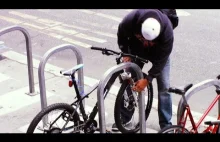 Policja ustawia pułapkę na złodziei rowerów :D Świetnie się ogląda :D
