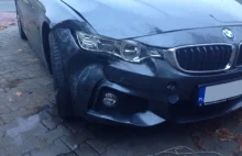 BMW 428i zaatakowane przez Volvo S60