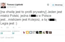 Poznański radny PO obraża Legię na Twitterze. A podobno zgoda buduje