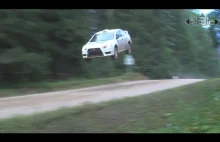 Alexander Gorelov crash in 300 Lakes rally 2016
