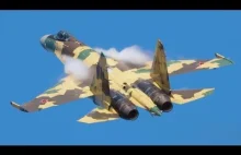 Zwrotność rosyjskich Su-35 & Su-37 - Demonstracja