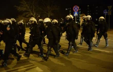 Zamieszki w Sosnowcu. Demonstranci zaatakowali policjantów
