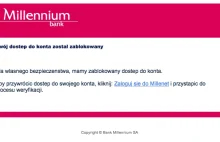 BANK MILLENNIUM (wyłudzanie haseł) sprawa mailowa sprzed 5 minut.