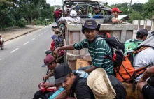 155 autobusów dla karawany migrantów do miasta Meksyk