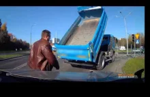 Truck Drives With Upright Loader