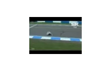 ZGUBIŁ KOŁO - 2011 World Superbikes at Donington Park Maxime Berger loses wheel