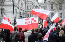 Protest Polaków przed siedzibą premiera. Tym razem nie Tuska, lecz Camerona