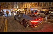 £3.7 Million Lamborghini Centenario Roadster delivery video london