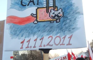 Nyan Cat na Marszu Niepodległości