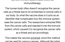 Today in Science: Cancer vaccine