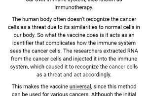 Today in Science: Cancer vaccine