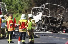 Tragiczny wypadek autobusu w Niemczech. Są ranni i zabici