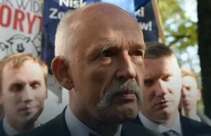 "Gruba kreska": Korwin-Mikke znów szokuje