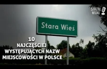 10 Najczęściej występujących nazw miejscowości w Polsce
