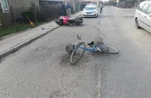 Uwaga! Świadkowie groźnego zderzenia rowerzystki z motocyklistą...