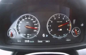 Nowe BMW M5 i 300 km/h na autostradzie