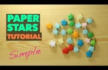 How to Make Paper Star ORIGAMI / Chinese paper star VERY EASY tutorial /...