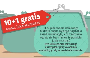 10+1 gratis zasad, jak oszczędzać – INFOGRAFIKA