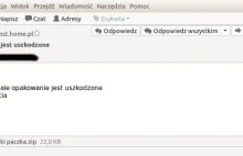 Uwaga na spam „opakowanie jest uszkodzone”: zawiera trojana Nemucod