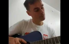 Piotr Żyła zagrał Hymn Polski na gitarze dla Stocha