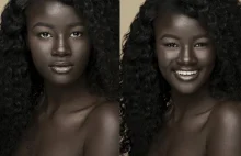 „Melaninowa królowa” - bardzo ciemnoskóra modelka z Senegalu podbija Internet